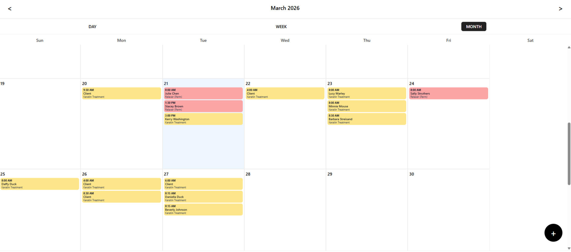 Stylized graphic of a minimalist open digital calendar view